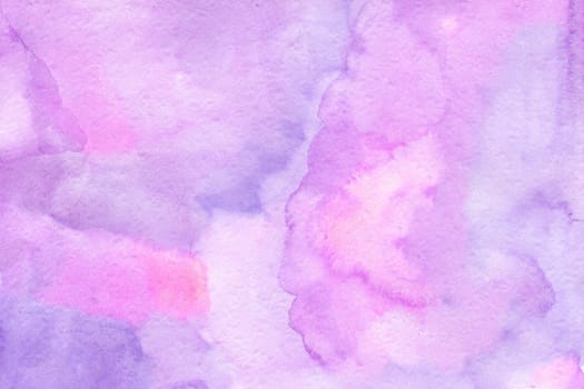 Gradient Pink-purple hand-drawn watercolor background Hight quality