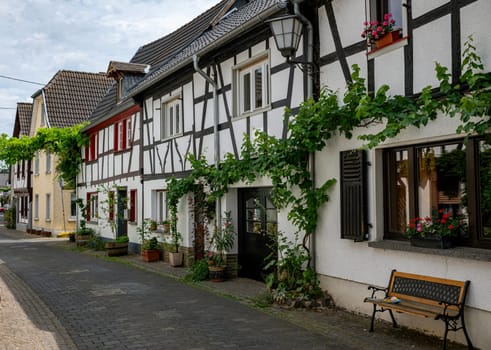Half timbered architecture in Erpel, Rhineland Palatinate, Germany