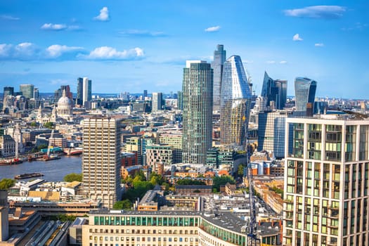 London City skyline and Thames river view, capital of United Kingdom