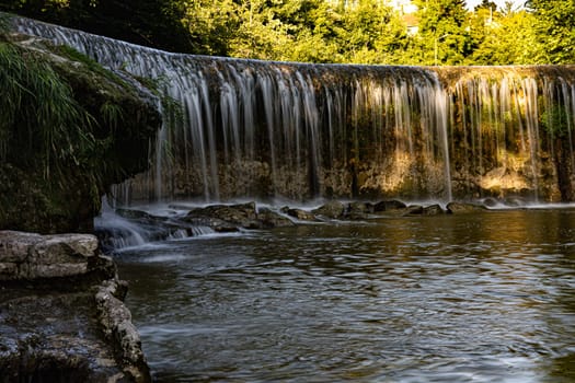 Gorge with waterfalls near Winterthur in Switzerland. High quality photo