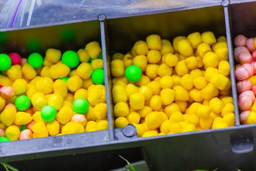 fishing tackle bait, fishing river. Selective focus nature