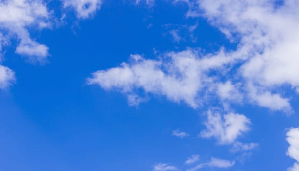 Summer blue sky cloud gradient light white background. Selective focus