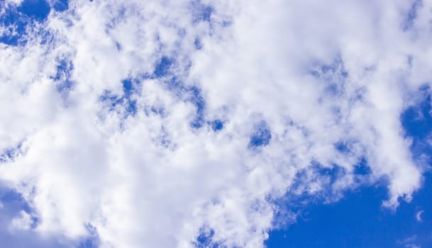 Summer blue sky cloud gradient light white background. Selective focus