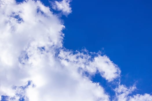Summer blue sky cloud gradient light white background. Selective focus