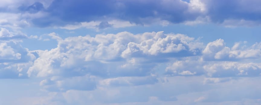 Summer blue sky cloud gradient light white background. Selective focus