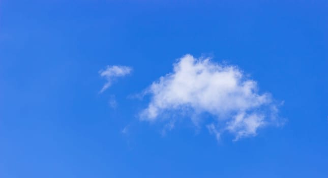 Summer blue sky cloud gradient light white background. Selective focus