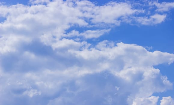 Summer blue sky cloud gradient light white background. Selective focus