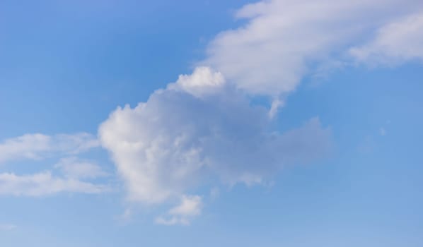 Summer blue sky cloud gradient light white background. Selective focus