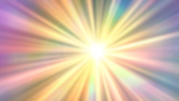 Abstract bright background with multicolored rays.