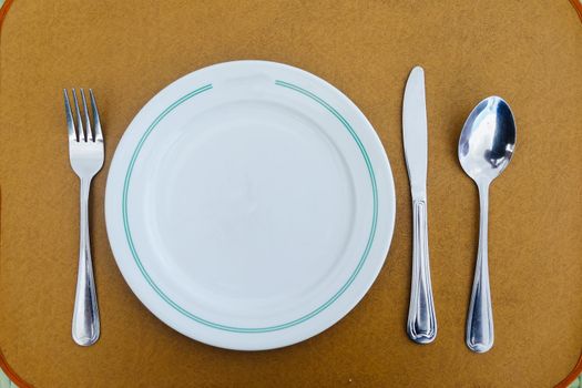 Dining table in a restaurant