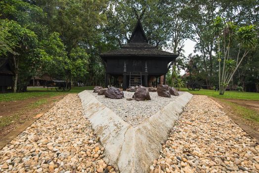 BAANDAM the thai style traditional wooden house in Chiang Rai, Thailand