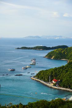 Bird view of  the beach