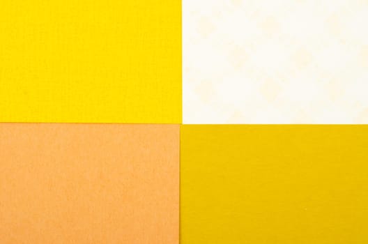 Abstract mixed yellow paper texture is colorful background.