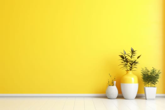 Colorful minimal interior, wall and home decor, AI Generated . High quality photo