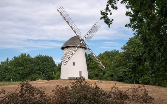Panoramic image of windmill, Krefeld, North Rhine Westphalia, Germany