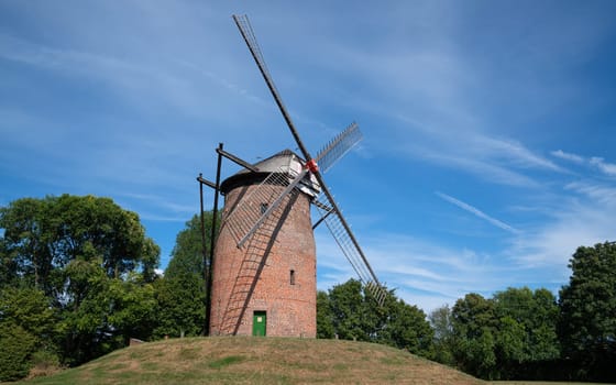 Panoramic image of windmill, Krefeld, North Rhine Westphalia, Germany