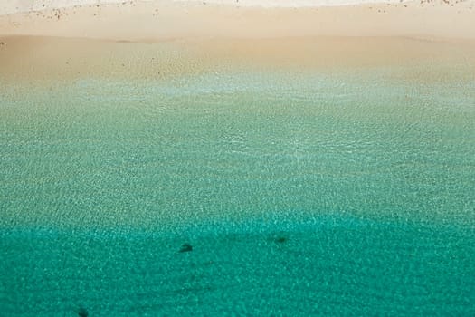Tropical landscape with a beautiful beach in the blue water. Pagudpud, Ilocos Norte Philippines