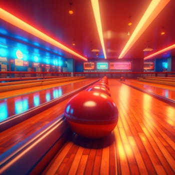 bowling. Image created by AI