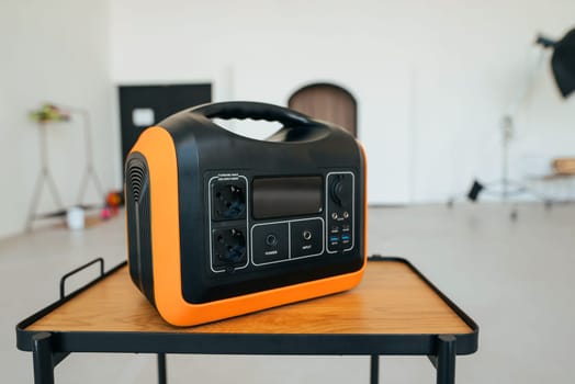 portable power station at home. High quality photo