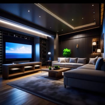 Home Cinema. Image created by AI