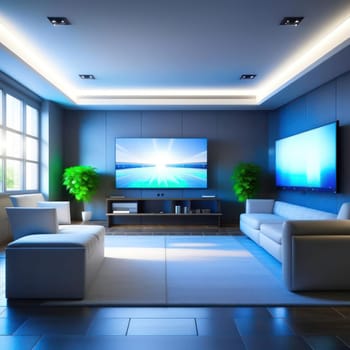 Home Cinema. Image created by AI