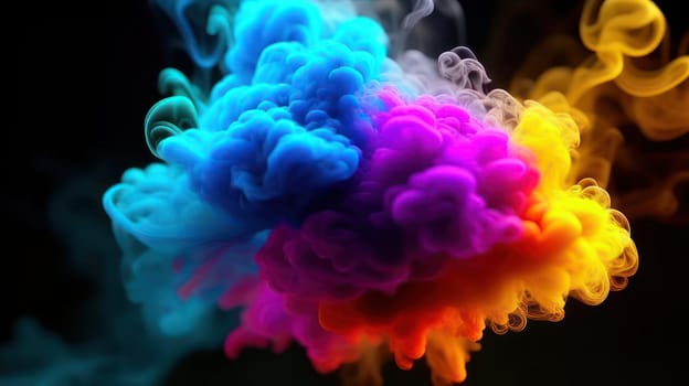 Beautiful smoke. Image created by AI