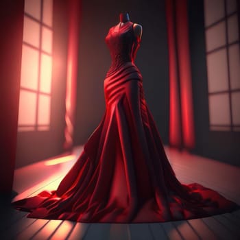 red dress. Image created by AI