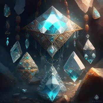 Magic crystals. Image created by AI