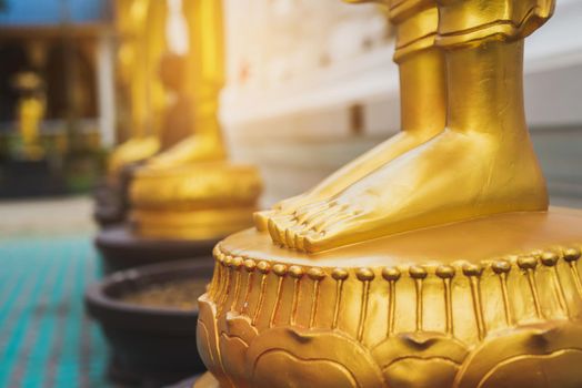 feet of Golden Buddha statue