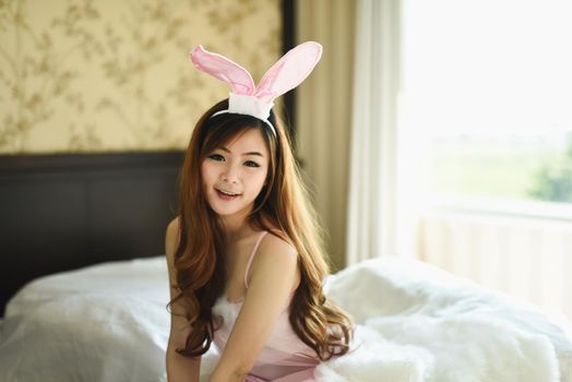 japanese sexy girl cosplay rabbit pink