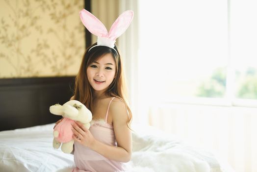 japanese sexy girl cosplay rabbit pink