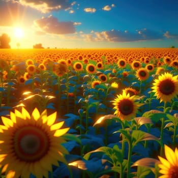 Sunflowers. Image created by AI