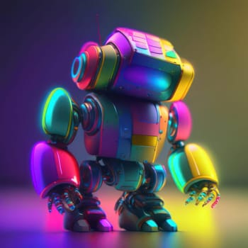 Rainbow Robot. Image created by AI