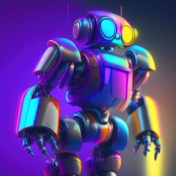 Rainbow Robot. Image created by AI