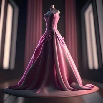 Pink dress. Image created by AI