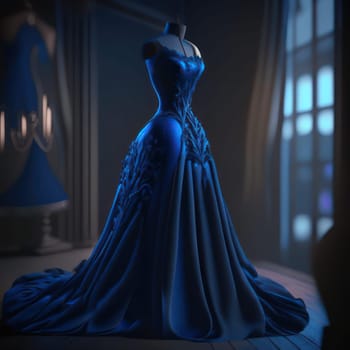 Blue Dress. Image created by AI