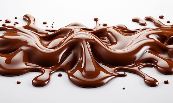 seamless chocolate dripping on white gray background. various melted chocolate flavors. Milk,dark,caramel,white cocolate copy space space for text