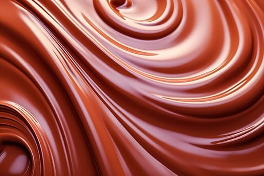 Hot chocolate swirl texture. Close-up.