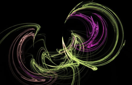 abstract violet background, unique illustration, multicolored fractal composition for graphic and design art projects. . High quality