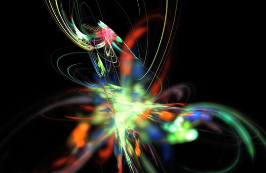 abstract violet background, unique illustration, multicolored fractal composition for graphic and design art projects. . High quality photo