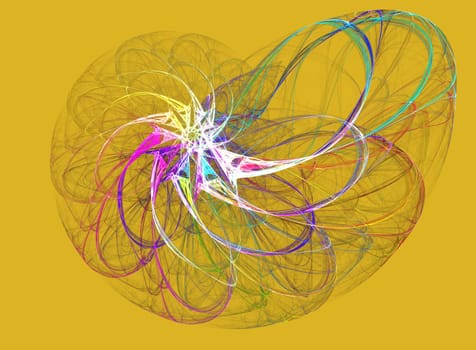 Abstract background, colored fantastic texture, unique art illustration, fractal for graphic design projects. High quality illustration.