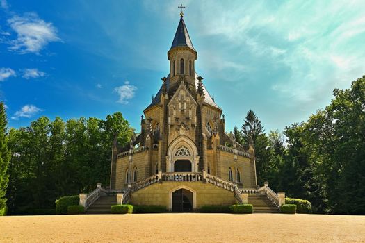 Beautiful old tomb. Schwarzenberg Tomb - the tomb of the Schwarzenberg family. Třeboň - Czech Republic.