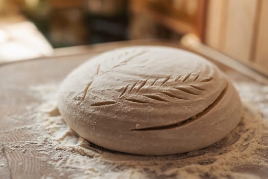 Baking tasty selfmade bread at home