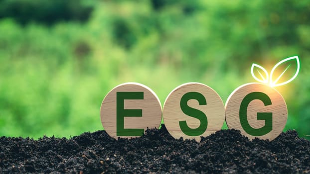 ESG concept for environment, society and governance in sustainable. business responsible environmental.