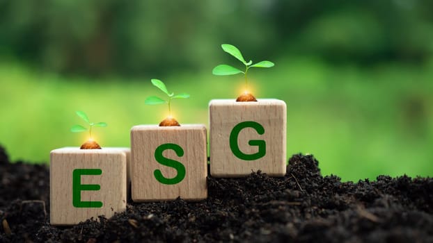 ESG concept for environment, society and governance in sustainable. business responsible environmental.