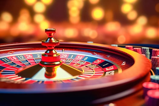 Roulette wheel in a casino. High quality photo