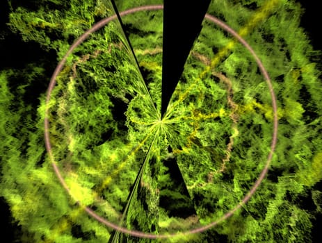 Imaginatory lush fractal texture image abstract background