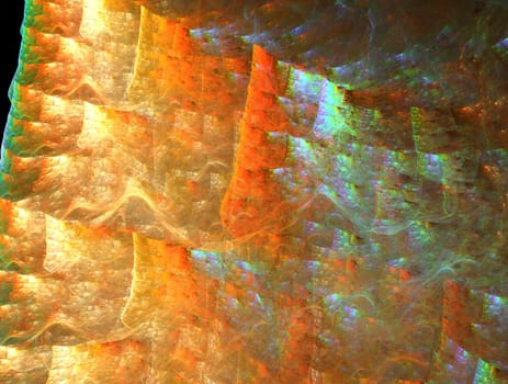 Imaginatory lush fractal texture image abstract background