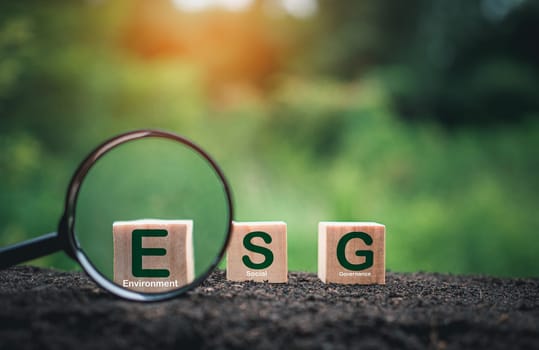 ESG concept for environment, society and governance in sustainable. business responsible environmental.