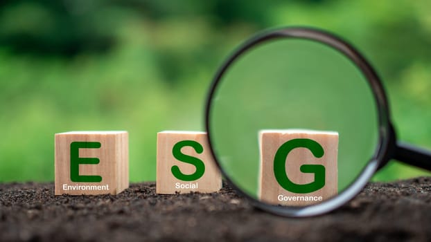 ESG concept for environment, society and governance in sustainable. business responsible environmental.